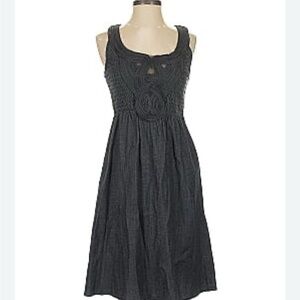 Calvin Klein Charcoal Sleeveless Midi Dress